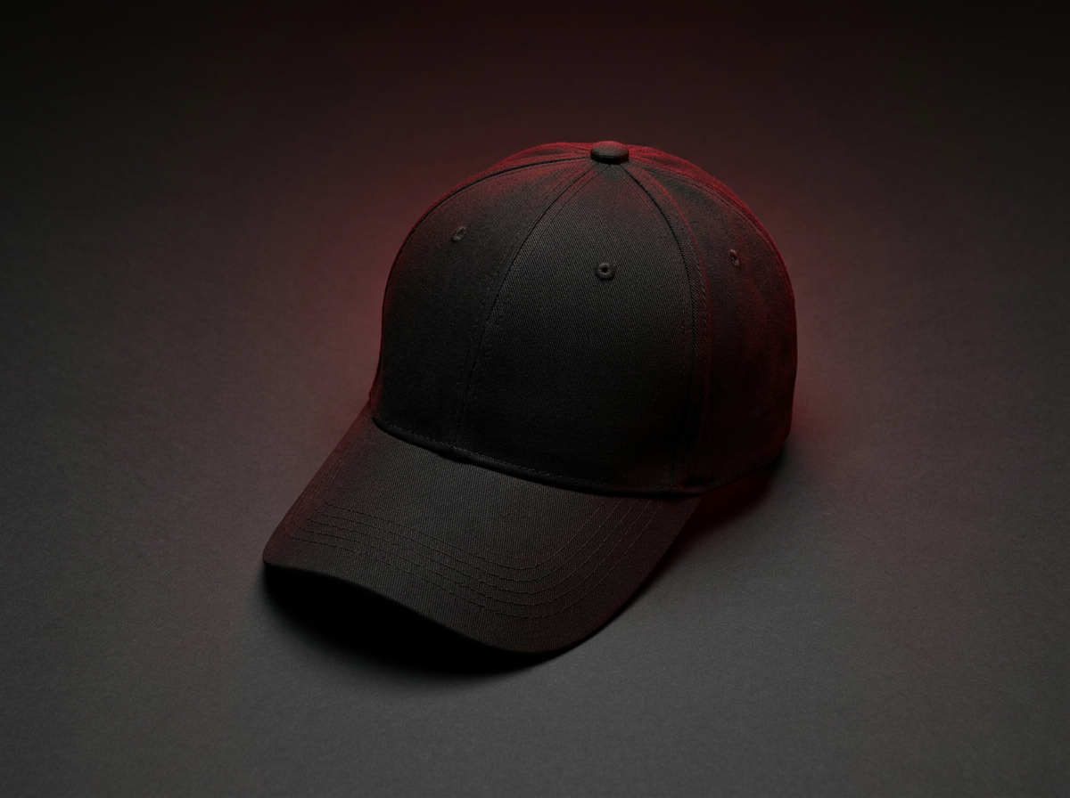 Scalura™ Red Light Therapy Cap on a dark studio backdrop